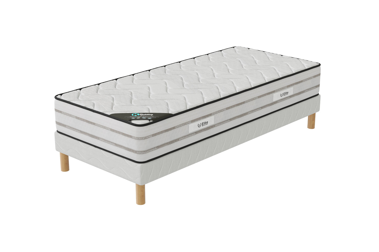 Ensemble MEMORY PREMIUM Sommier + Matelas Hauteur 25cm