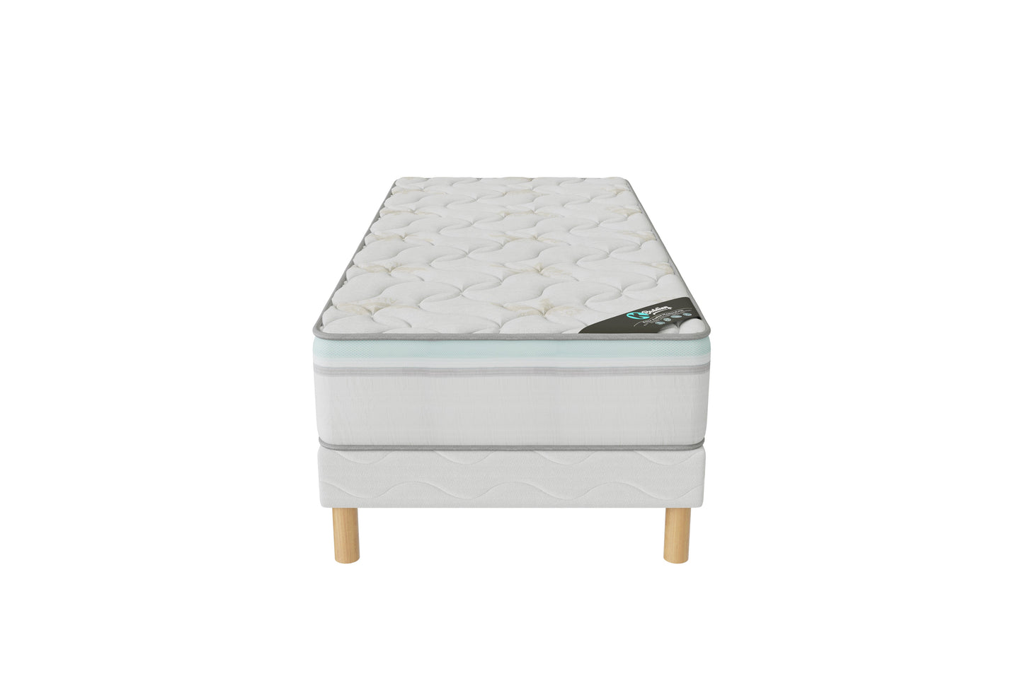 Ensemble ALOE VERA Sommier + Matelas Hauteur 27cm