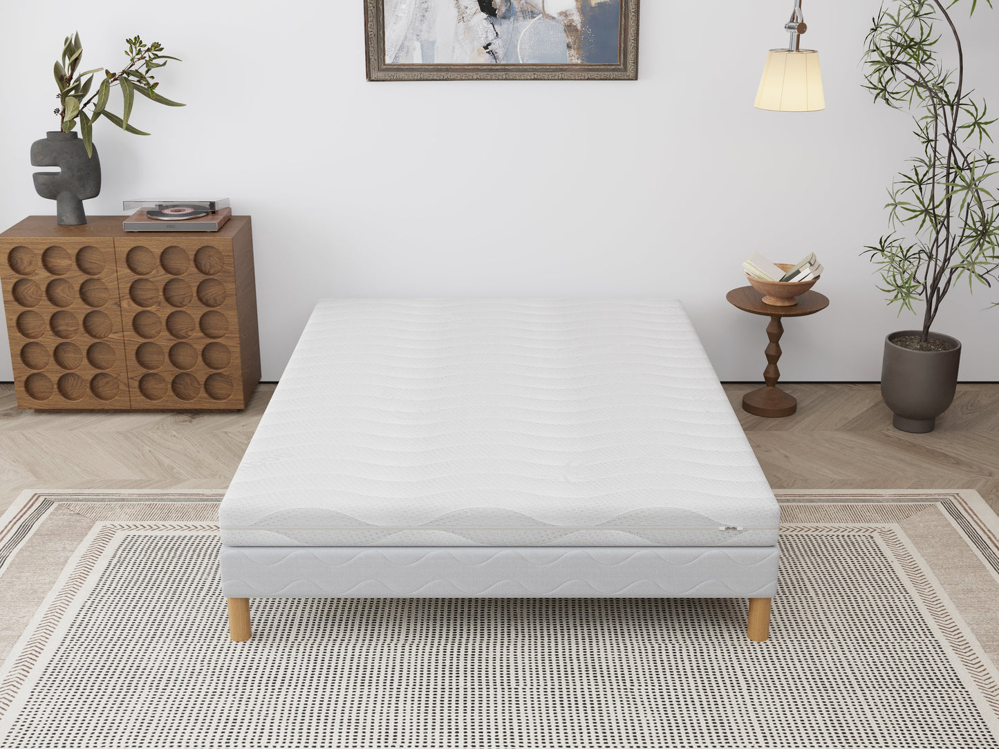 Ensemble IZY Sommier + Matelas 10cm