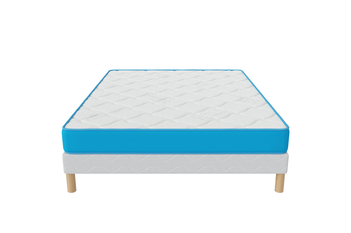 Ensemble FRESH MEMORY Sommier + Matelas 15cm
