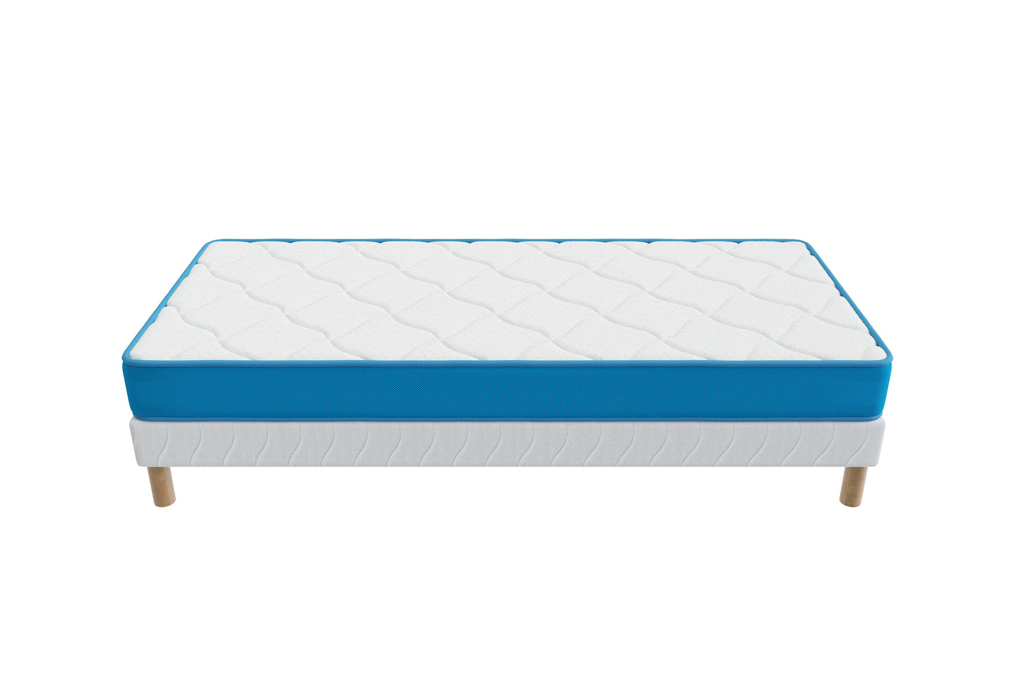 Ensemble FRESH MEMORY Sommier + Matelas 15cm